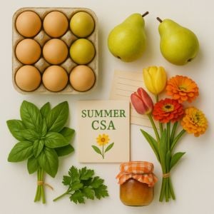Summer CSA box contents