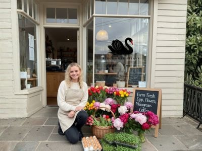 Layne at the Black Swan Estate storefront